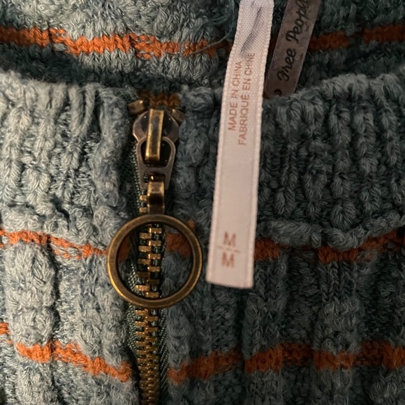 Free PeopleRibbed Striped Henley Sweater - Picture 3 of 7